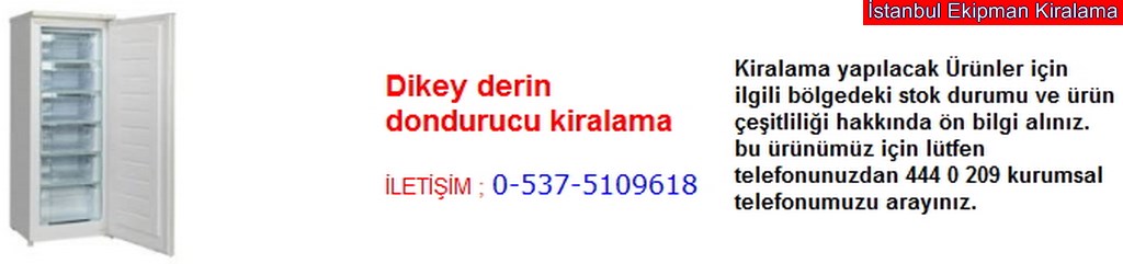 İstanbul dikey derin dondurucu kiralama fiyatı modelleri iletişim ; 0 537 510 96 18