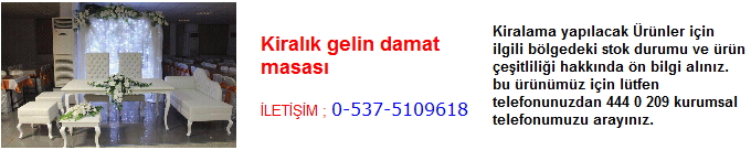 kiralık gelin damat masası