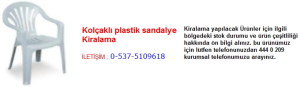 kolçaklı plastik sandalye kiralama