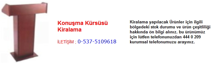 konuşma kürsüsü kiralama