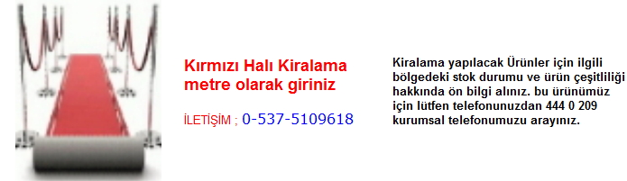 kırmızı halı kiralama