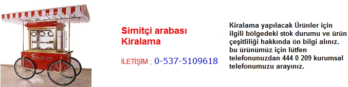 simitçi arabası kiralama